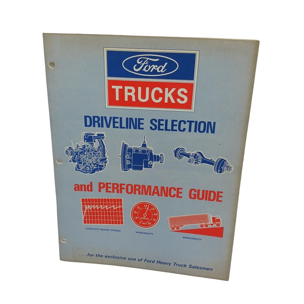 Vintage 1968 Ford Trucks Driveline Selection & Performance Guide Vol 69 Salesman